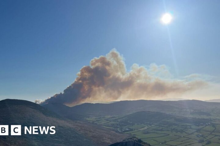 Man held on suspicion of arson over Mourne Mountains fire