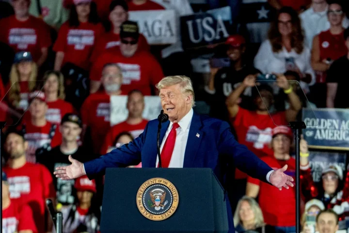 Trump celebrates first 100 days with campaign-style rally