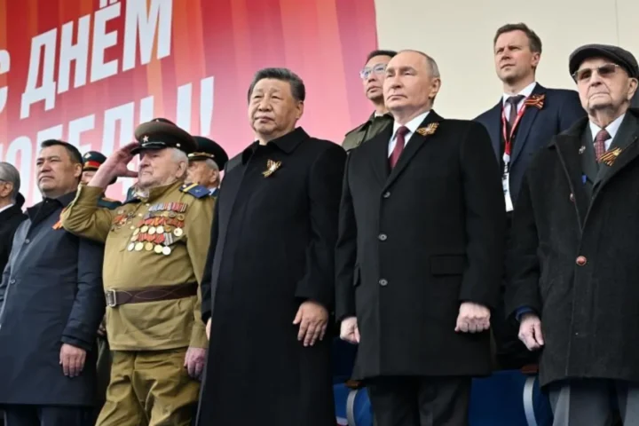 China's Xi stands with Putin at Russia's Victory Day parade