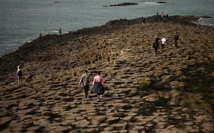 Giant's Causeway being damaged by visitors leaving coins