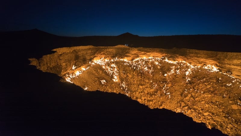 'Gateway to Hell' - gas fire burning for 50 years reduced