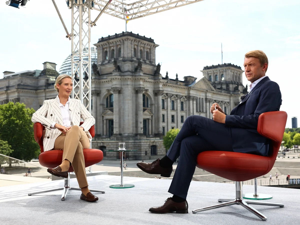 AfD demands repeat interview after protests disrupt broadcast in Berlin