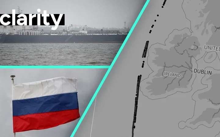 Data flags hundreds of Russian 'shadow fleet' visits to Irish EEZ