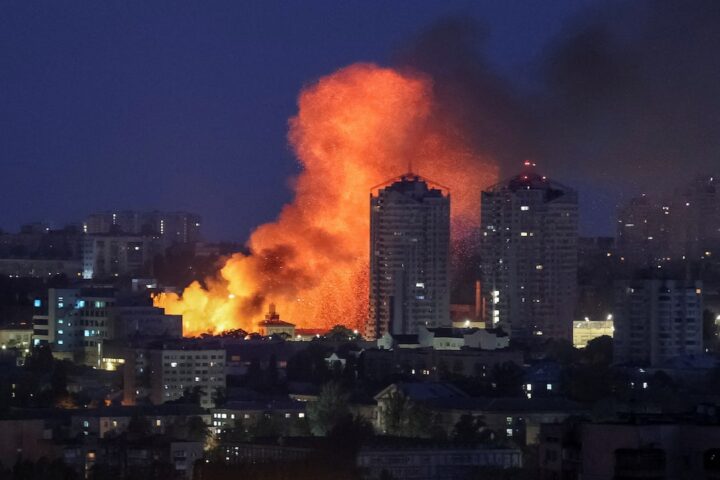 Russia strikes Kyiv with missiles and drones in one of the largest night attacks of the war