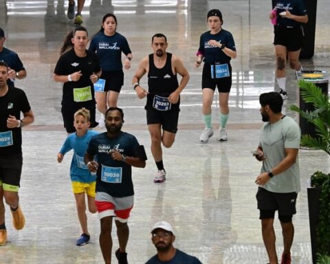 As mercury hits 50C, Dubai runners turn to 'mallathon'