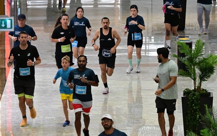 As mercury hits 50C, Dubai runners turn to 'mallathon'