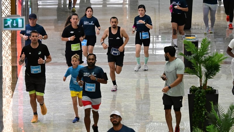 As mercury hits 50C, Dubai runners turn to 'mallathon'