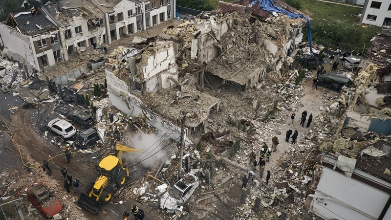 Russia launches major drone, missile attack on Ukrainian capital