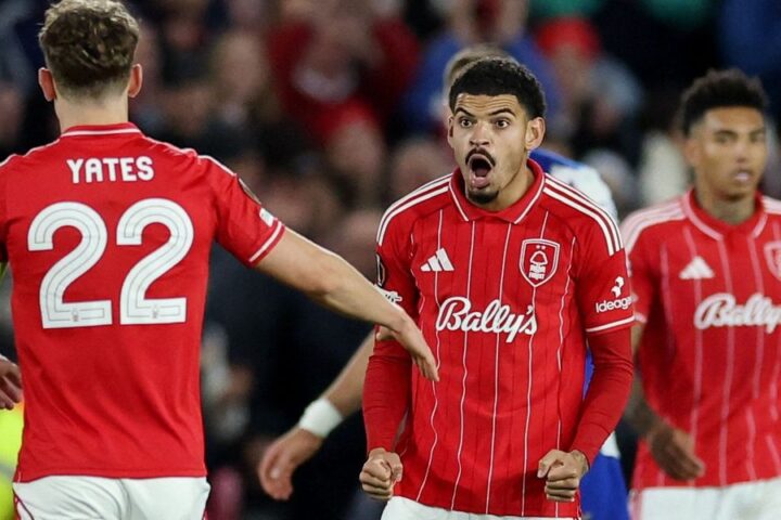 Morgan Gibbs-White expresses relief after scoring first goal of the season in Porto win