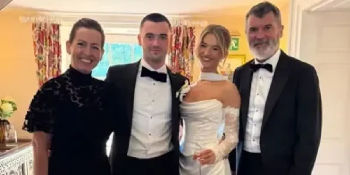 Roy Keane shares rare family moment as son Aidan marries long-term partner