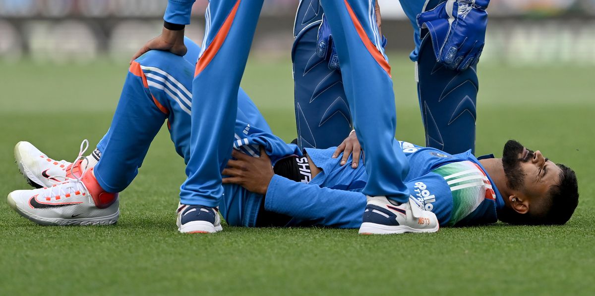 Shreyas Iyer hospitalized with internal bleeding after on-field accident during Australia match