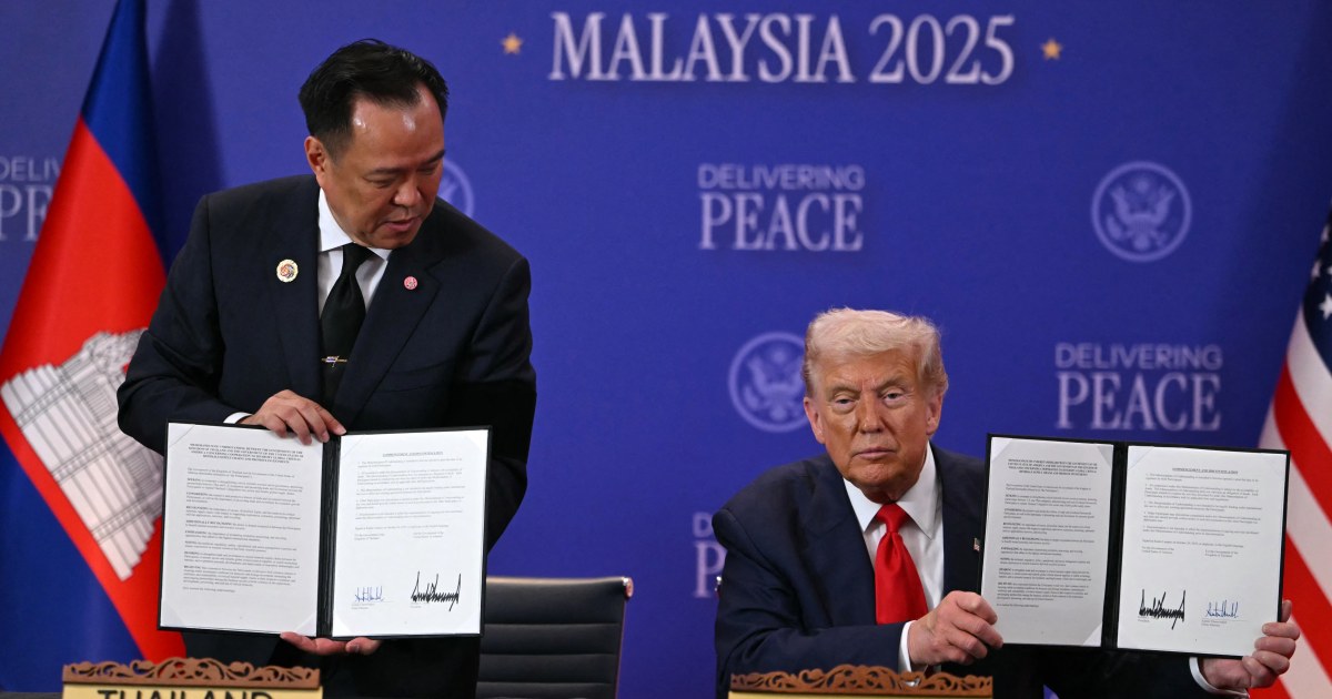 Trump mediates Thailand-Cambodia ceasefire as part of Asia trip