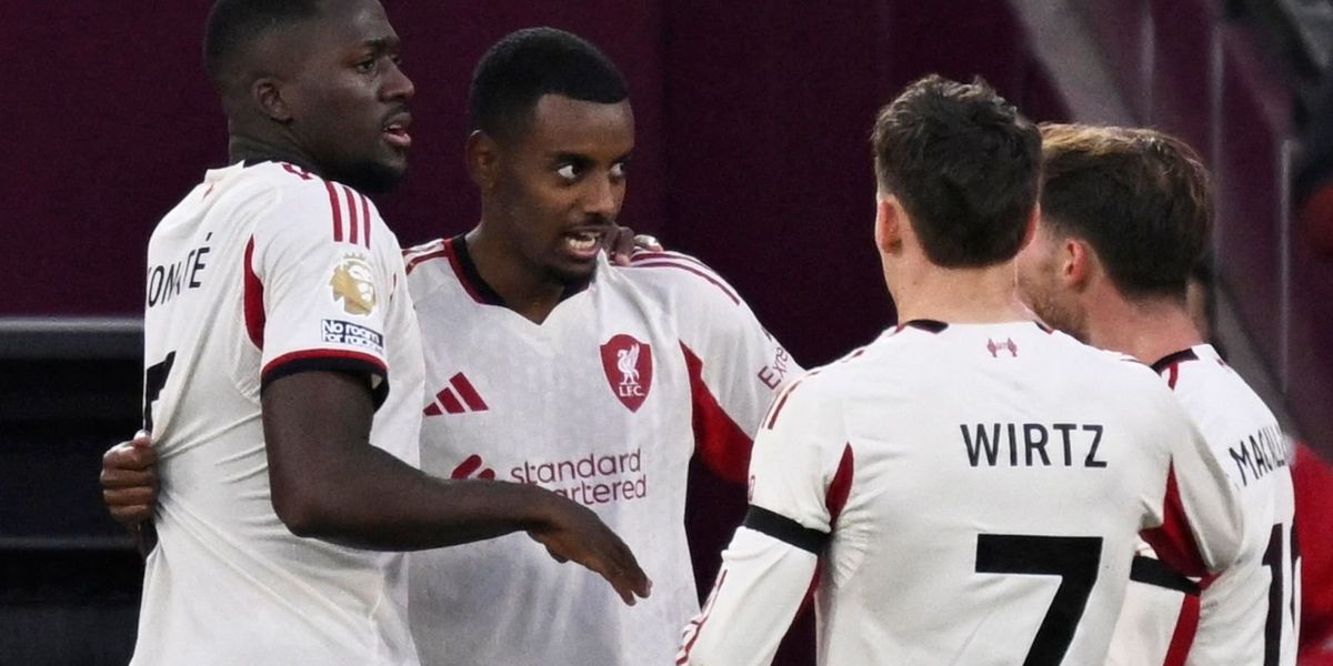 Alexander Isak celebrates first Premier League goal as Liverpool secures victory over West Ham