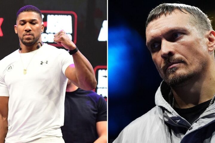 Anthony Joshua teams up with Oleksandr Usyk ahead of Jake Paul fight
