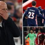Arne Slot faces mounting pressure as Liverpool suffers heavy defeat to PSV at Anfield