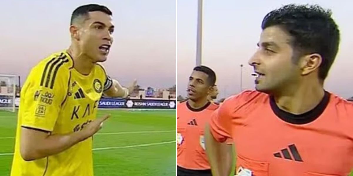 Cristiano Ronaldo confronts referee amid controversy before scoring 953rd career goal