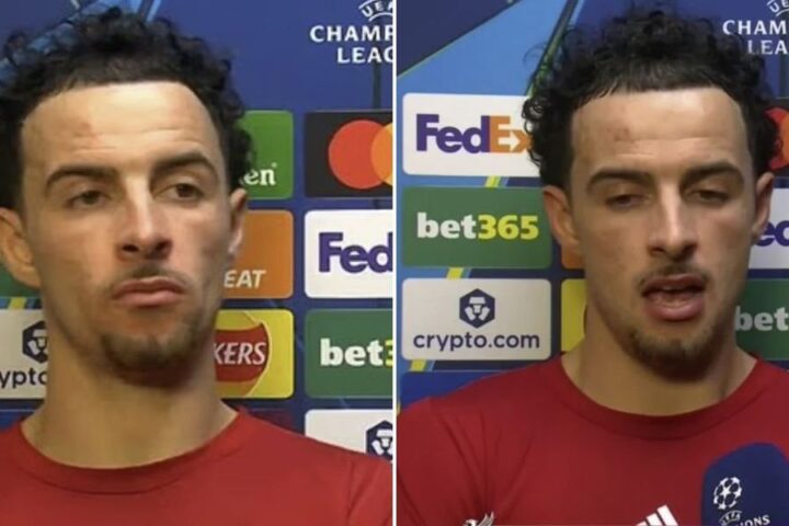 Curtis Jones expresses frustration over Liverpool's disappointing defeat to PSV Eindhoven