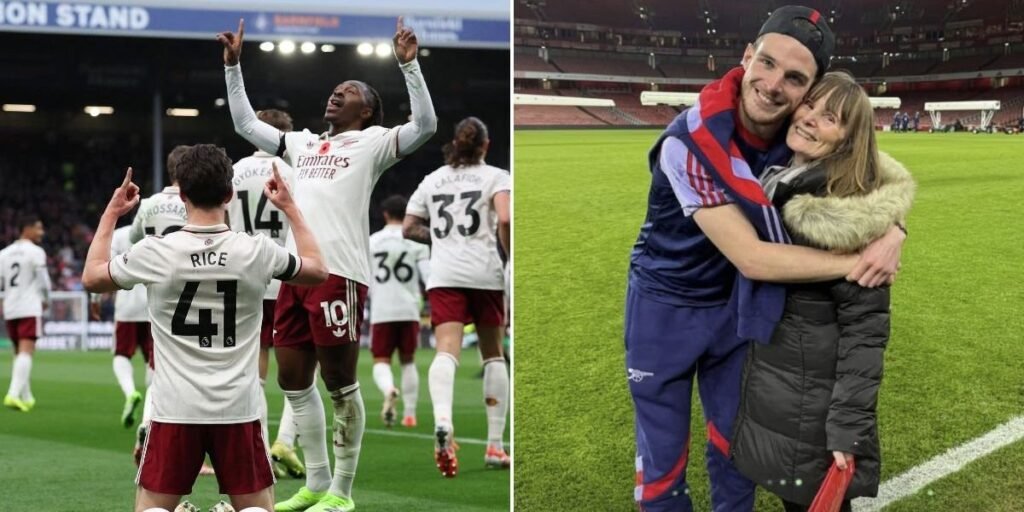 Anneka Rice Declan Rice Declan Rice dedicates goal to late aunt during Arsenal's victory over ...