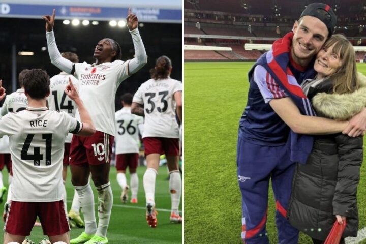 Declan Rice dedicates goal to late aunt during Arsenal's victory over Burnley