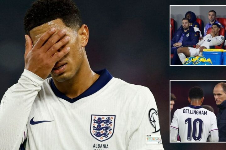 Frustration grows for Jude Bellingham after England's win over Albania in World Cup qualifier