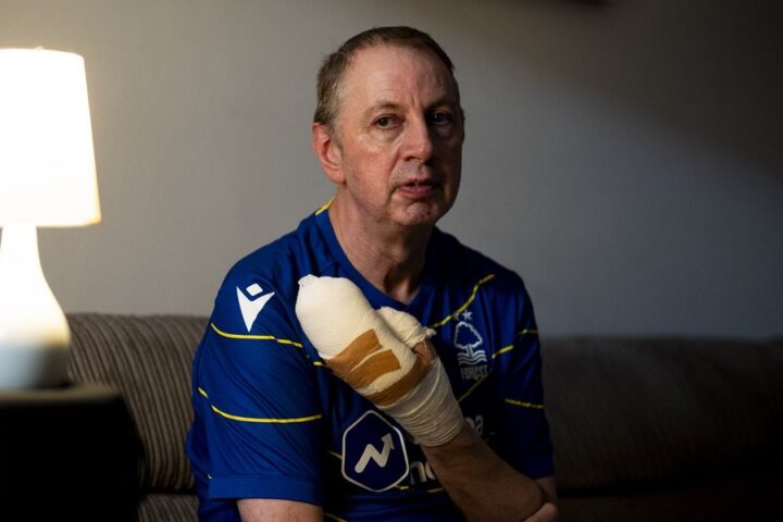 Hero of Huntingdon train attack receives standing ovation at Nottingham Forest match