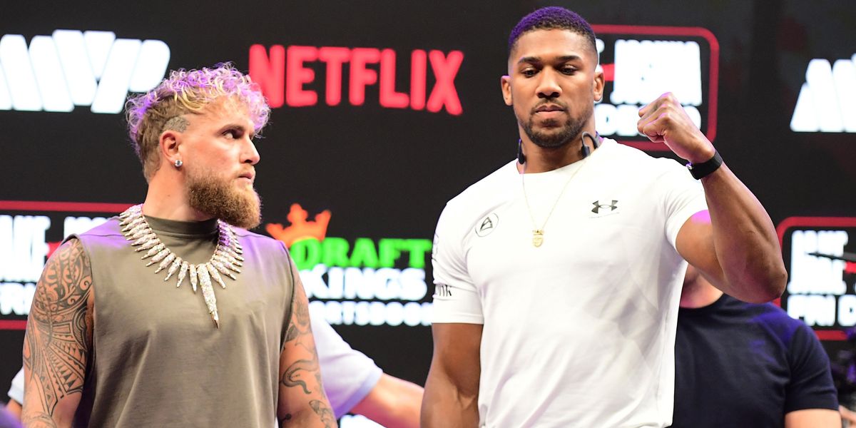 Jake Paul shows signs of distress as he faces Anthony Joshua ahead of fight