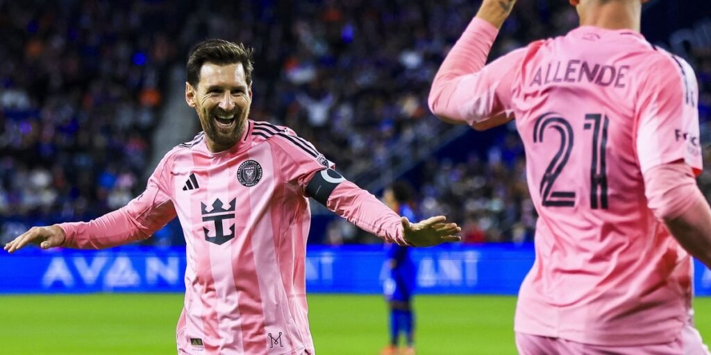 Lionel Messi reaches 1,300 career goal contributions, setting a new ...