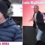 Luis Rubiales confronted by uncle during book launch in Madrid, eggs thrown