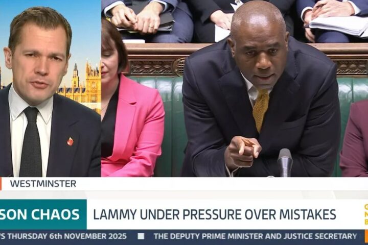 Robert Jenrick swears live on GMB while criticizing David Lammy over prison release errors