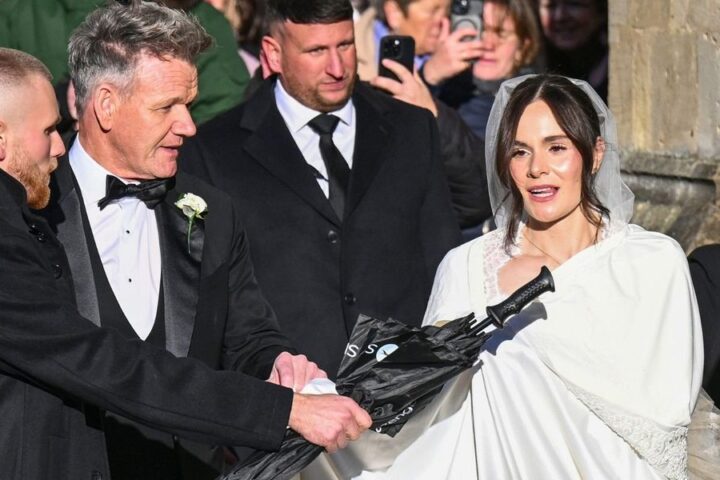 Adam Peaty and Holly Ramsay marry in Bath Abbey amid family tensions