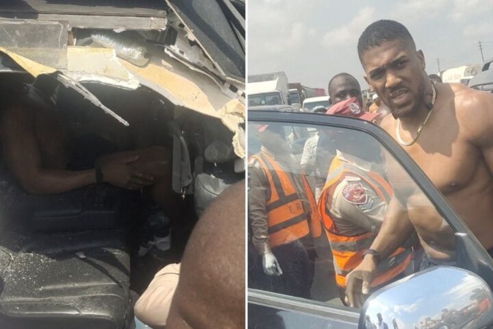 Anthony Joshua hospitalized in Lagos as he recovers from fatal car crash