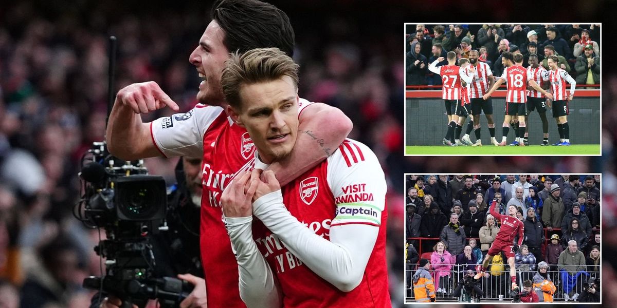 Arsenal rise to top of Premier League after victory over Brighton as Liverpool hold off Wolves