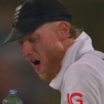 Ben Stokes visibly struggles after drinking pickle juice to combat cramp during Ashes Test