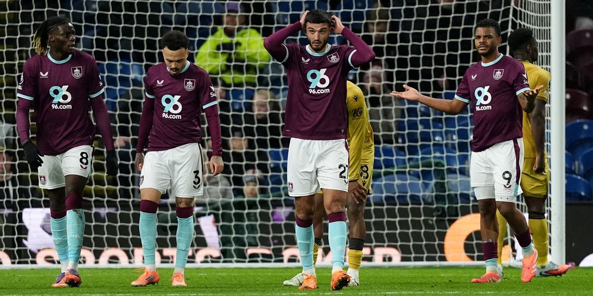 Burnley endure fifth consecutive Premier League defeat against Crystal Palace