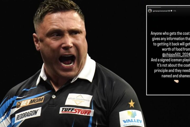 Gerwyn Price offers £200 reward for information on stolen coat ahead of championship