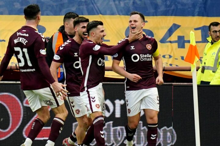 Hearts claim crucial 2-1 victory over Rangers to strengthen Scottish Premiership title hopes