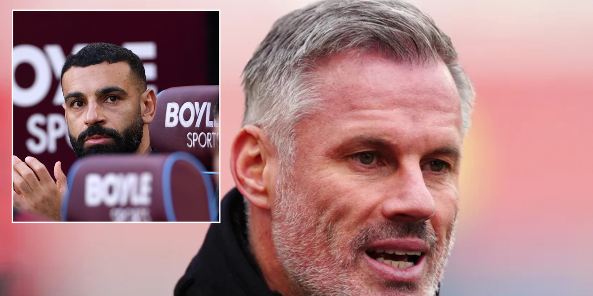 Jamie Carragher faces backlash for 'pathetic' claim about Mohamed Salah's performance