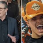 Keir Starmer faces backlash for joining Lando Norris’ Formula 1 celebrations