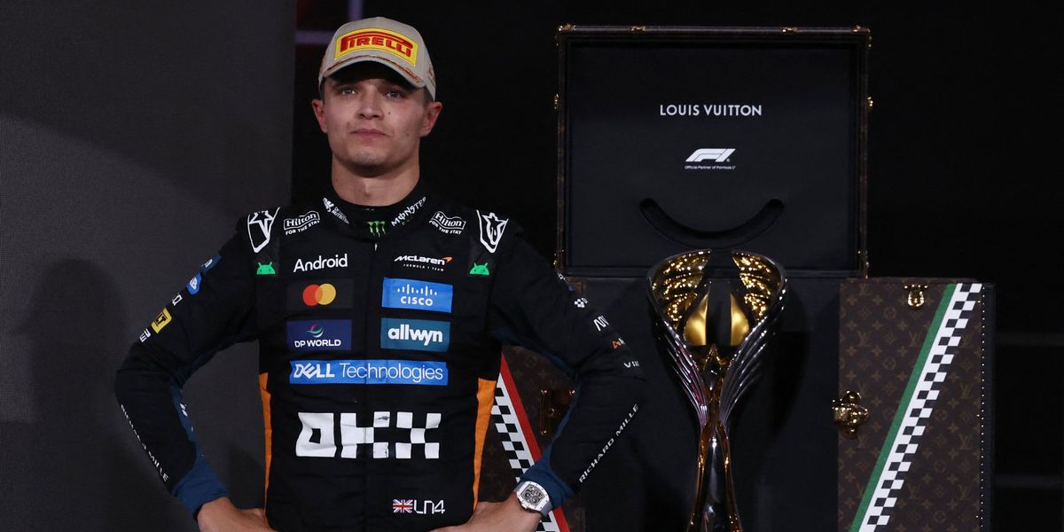 Lando Norris omitted from New Year's Honours list after winning Formula One championship