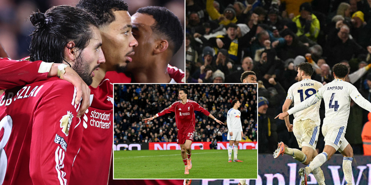 Liverpool drops points with late equaliser against Leeds in thrilling draw