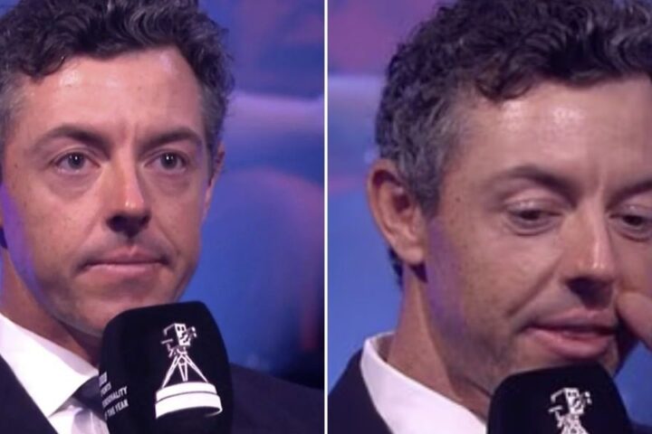 Rory McIlroy tearfully honours fathers of Southport tragedy victims at sports awards
