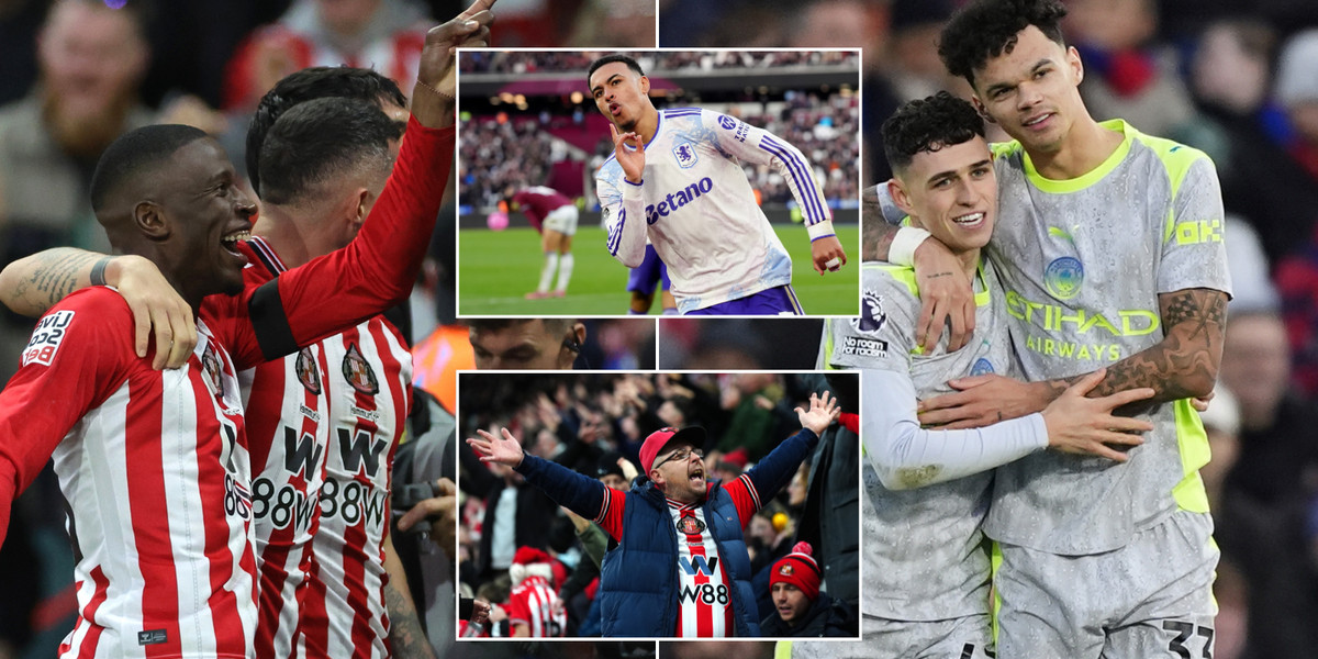 Sunderland claims historic victory over Newcastle while Manchester City secures comfortable win at Crystal Palace