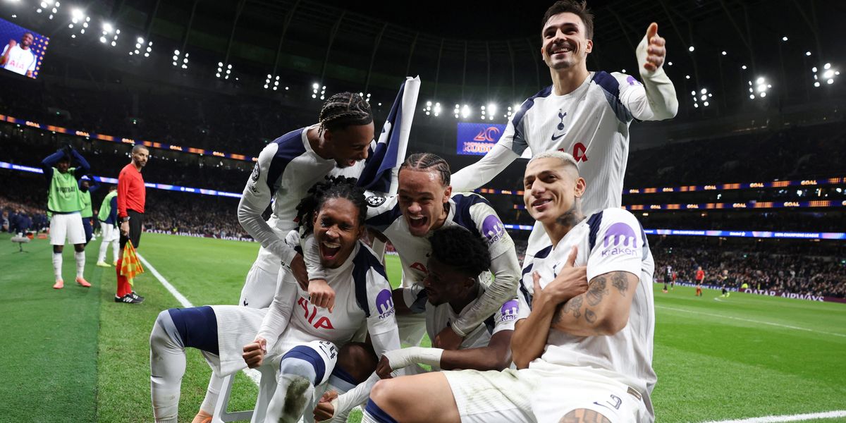 Tottenham secures 3-0 Champions League victory over Slavia Prague amid Micky van de Ven setback