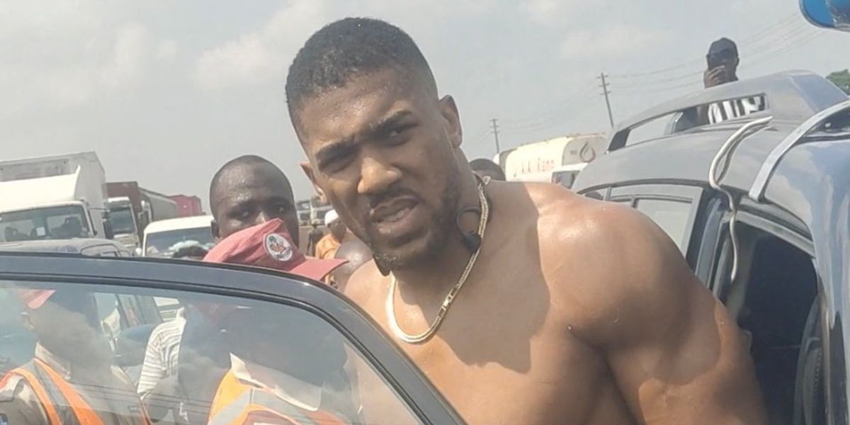 Anthony Joshua avoids death in Nigeria car crash after last-minute seat switch