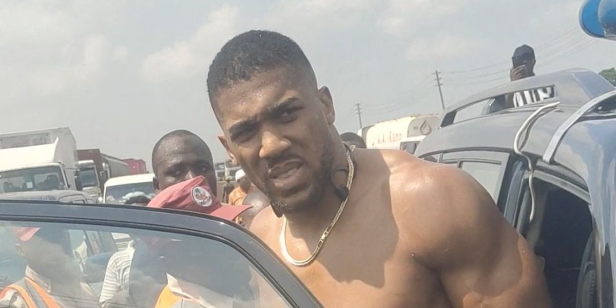 Anthony Joshua discharged from hospital following car crash that killed two friends