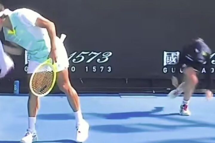 Ball kid collapses during Australian Open qualifying match, player rushes to assist
