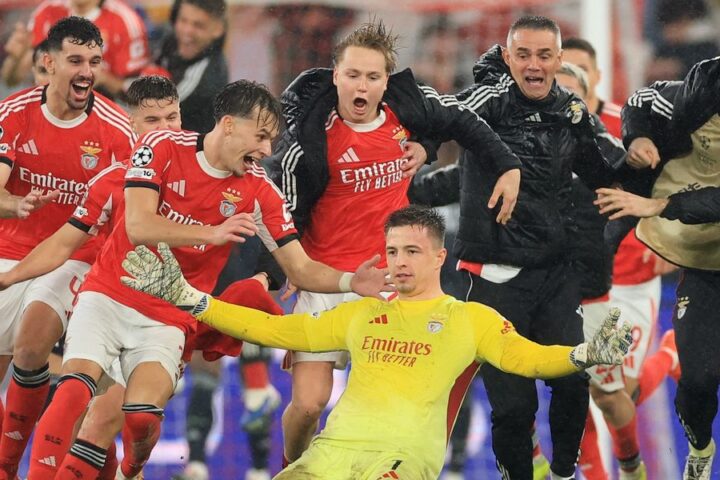 Benfica goalkeeper scores last-minute header to secure victory over Real Madrid