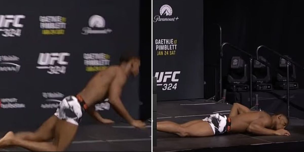 Cameron Smotherman collapses on stage during UFC 324 weigh-ins, fight canceled