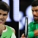 Djokovic jokes about 'copyright infringement' after spotting Alcaraz's new serve technique