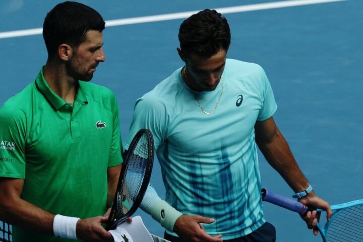 Djokovic shows sportsmanship after Musetti's withdrawal from Australian Open due to injury
